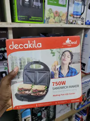 Decakila 750w Sandwich Maker, Keec046b/Decakila Sandwich Maker
