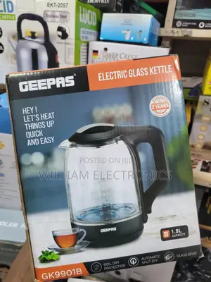 Geepas Electric Glass Kettle 1.8litre Gk9901b/Geepas Electric Kettle