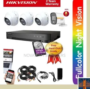 4 Channel Hik Vision 2mp CCTV Camera System Kit Kukh