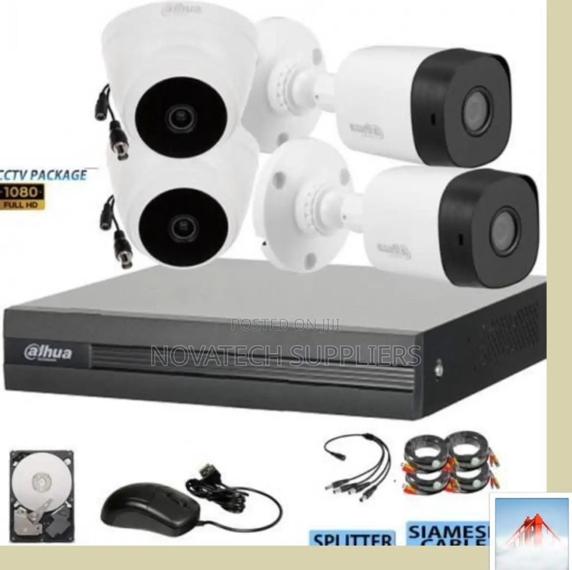 4 Channel Hik Vision CCTV Camera Kit/ Security Cameras