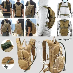 Tactical Hydration Backpack With Water Bladder.