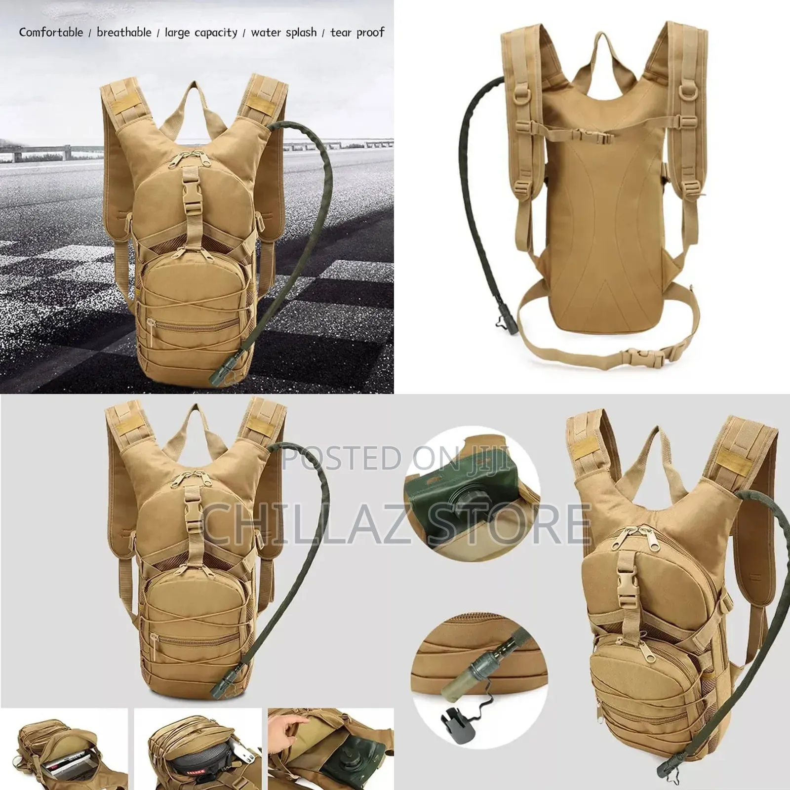 Tactical Hydration Backpack With Water Bladder.
