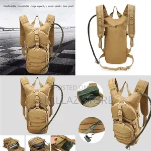 Tactical Hydration Backpack With Water Bladder.