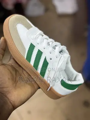 Classic Kid’S White/Green Adidas Sports Children’S Sneakers