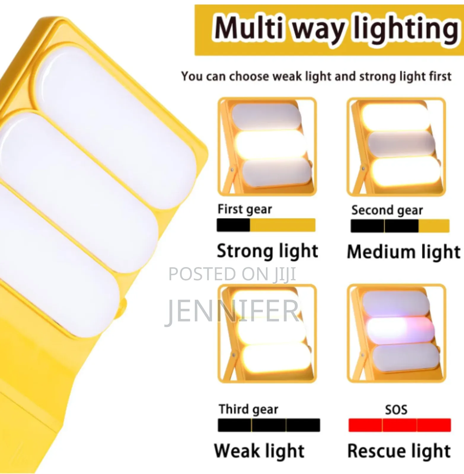 Portable Rechargeable Led Light, Usb or Solar Charging