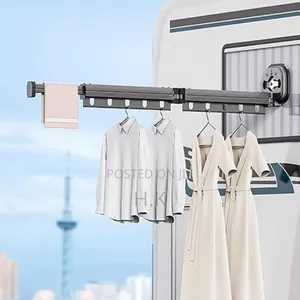 Wall-Mounted Foldable Clothes Drying Rack