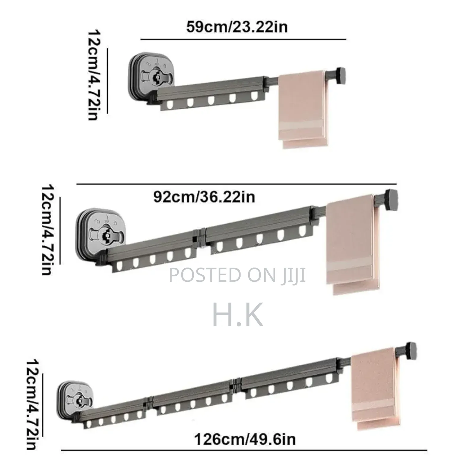 Wall-Mounted Foldable Clothes Drying Rack