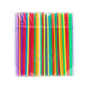 100pcs Colourful Flexible Drinking Straws