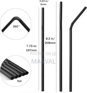 50pcs Smoothie Drinking Straws