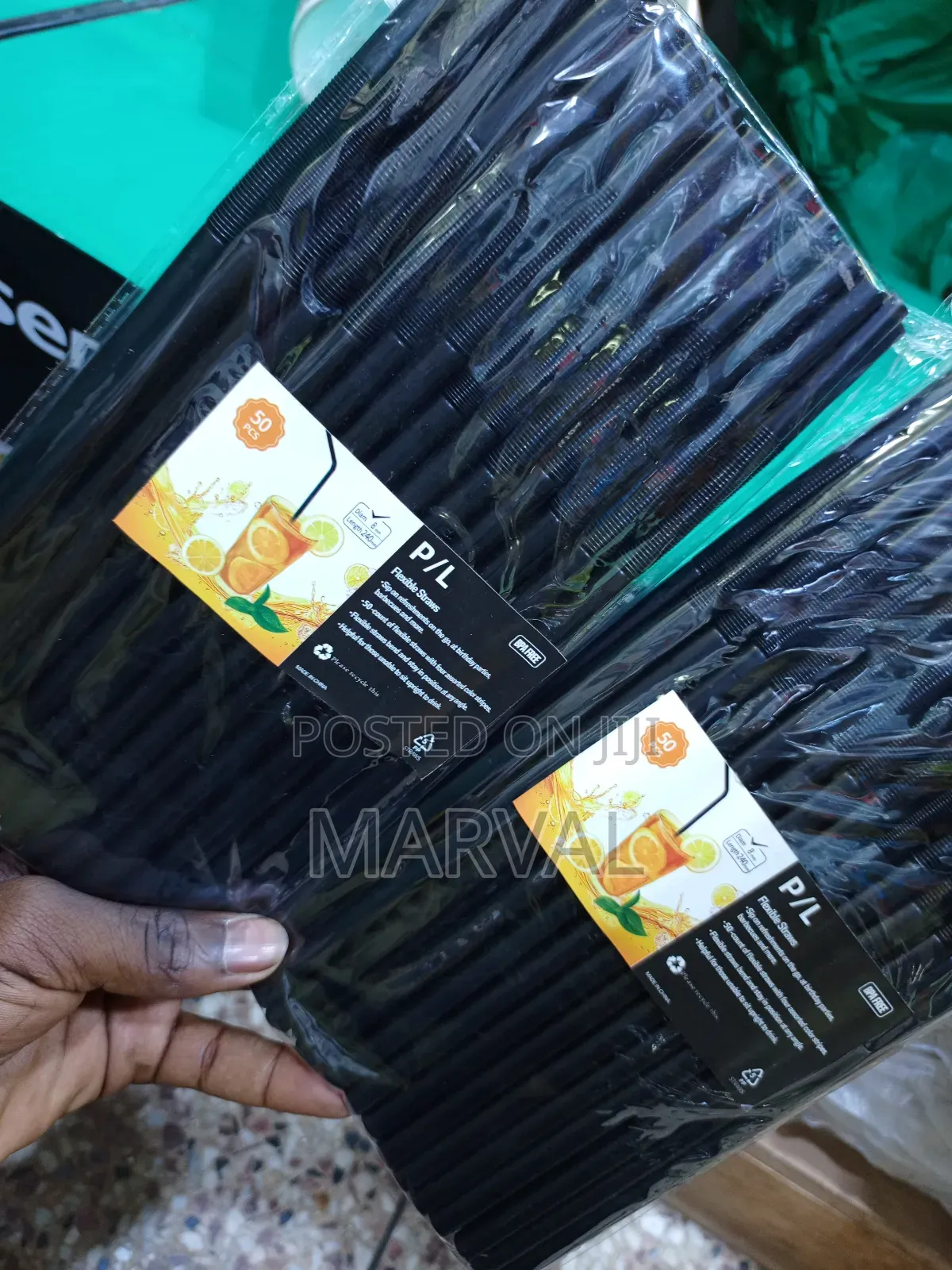 50pcs Smoothie Drinking Straws