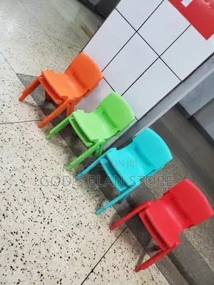 Red,Green and Orange Plastic Kids Chairs