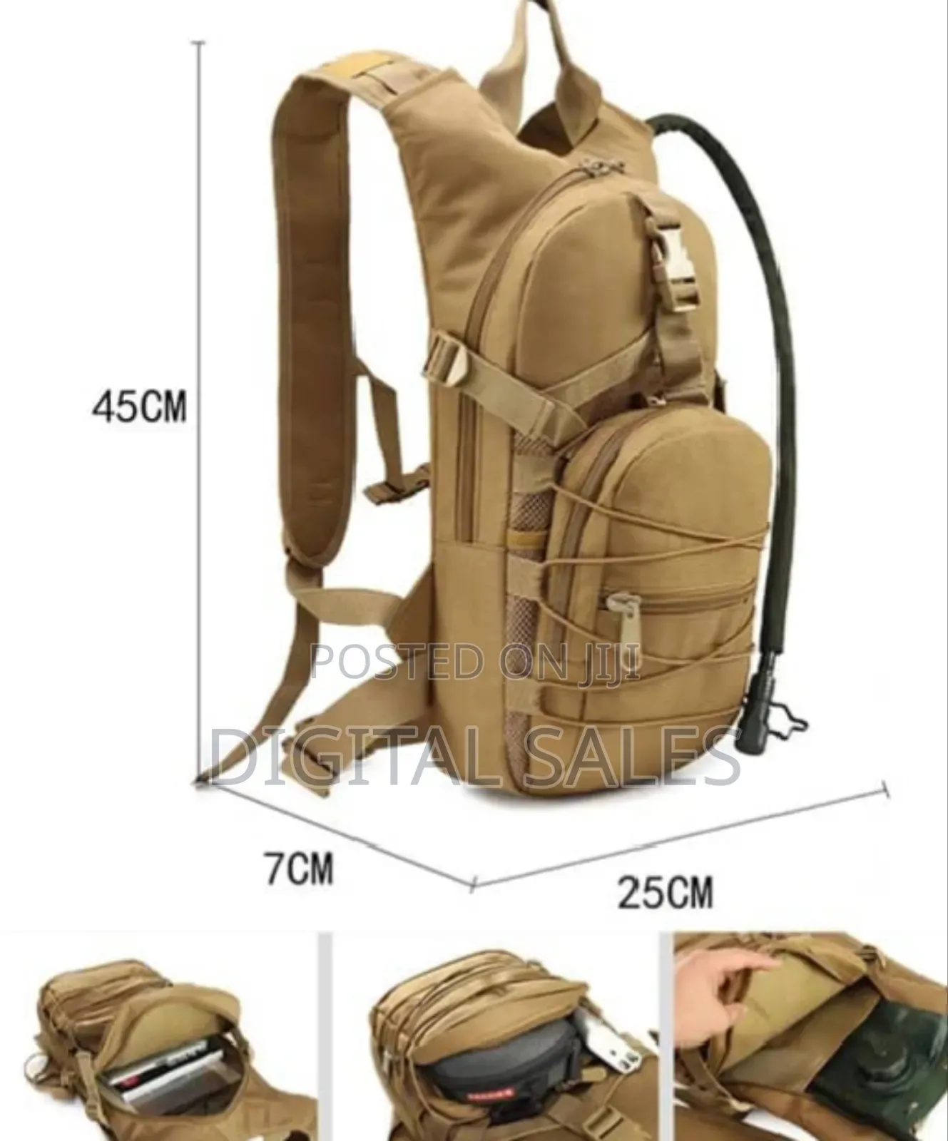 Tactical Hydration Backpack Bag With Water Bladder