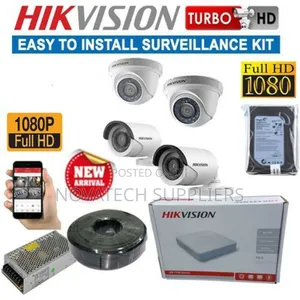 4 Channel Hik Vision CCTV Camera Kit 1080p Cqup