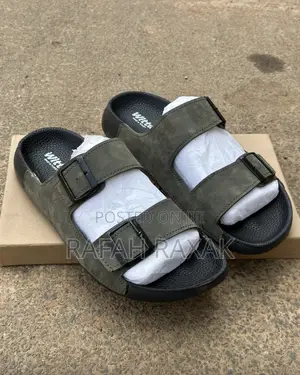 New Classic Men’S Green Witta Double Strap Sandals