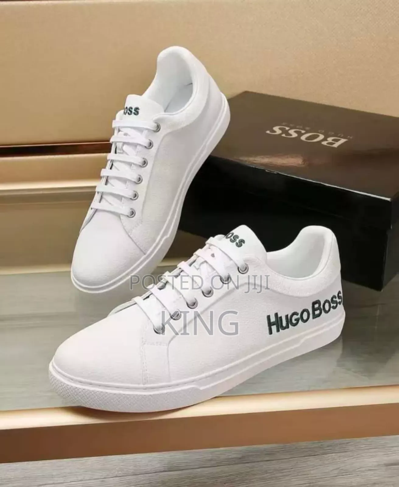 Hugo Boss Casual White Sneakers.