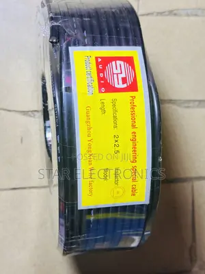 Black Speaker Wire 2 Core 2.5mm