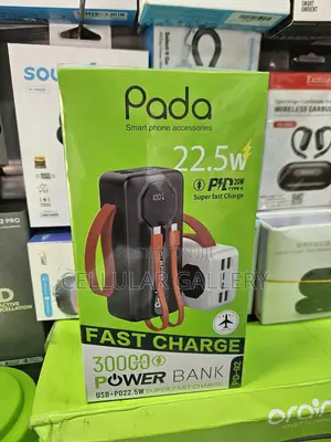 Power Bank Pada 30000mah, 22.5w