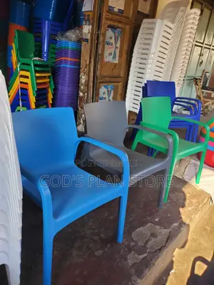 Blue/Gray and Green Plastic Chairs Plastic Chairs