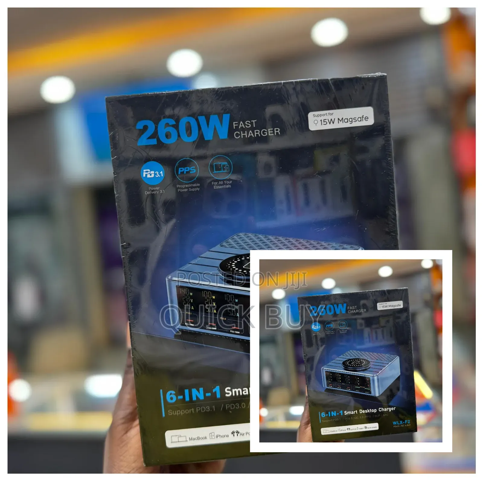 6 in 1 Smart Desktop Charger 260w