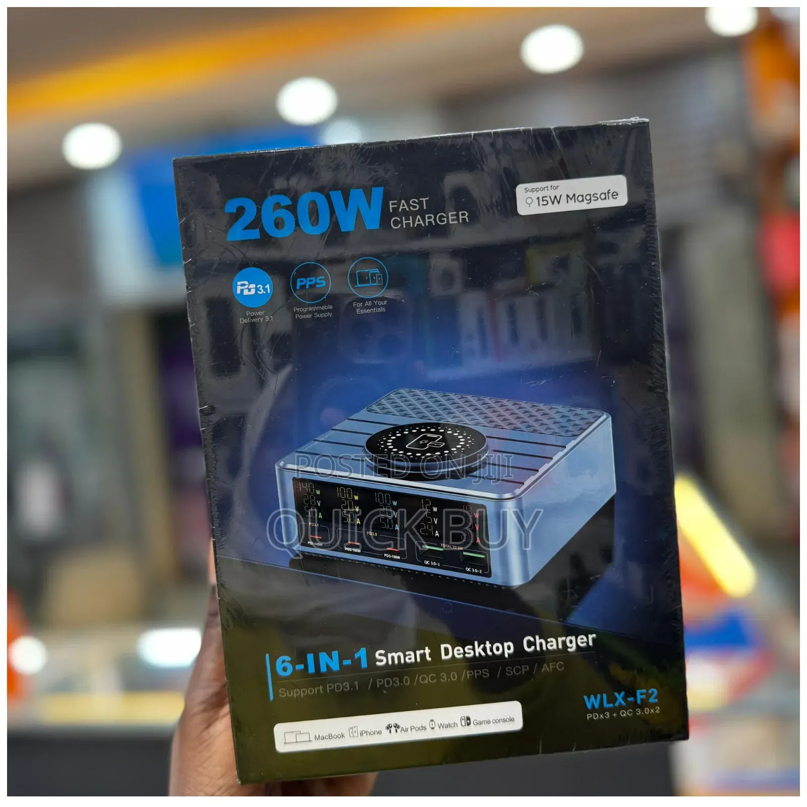 6 in 1 Smart Desktop Charger 260w