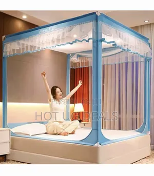 6x6 Bed Canopy Tent Mosquito Net- Multicolor