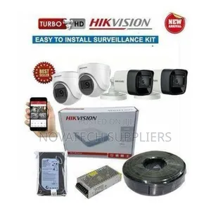 4 Channel Hik Vision CCTV Color Vu Camera Kit Zana