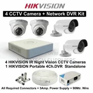 4 Channel Hik Vision 2mp CCTV Camera Kit Xand