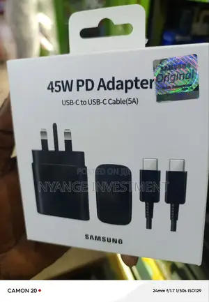 Type C to C Adaptor and Charger. Samsung C to C Charger