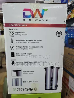 40 Liters Digi Wave High-Quality Automatic Water Boiler