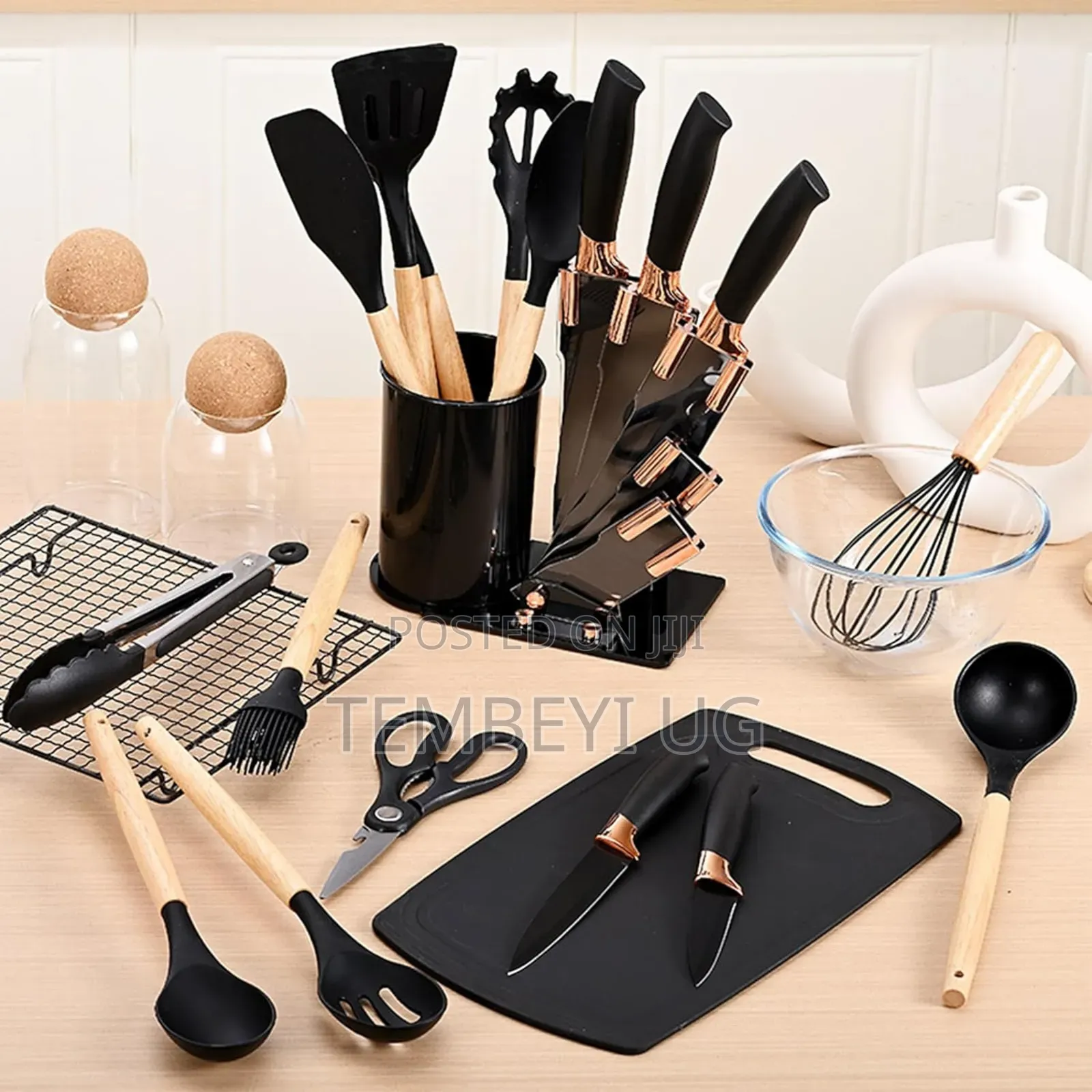 20 Piece Knives and Silicone Serving Set