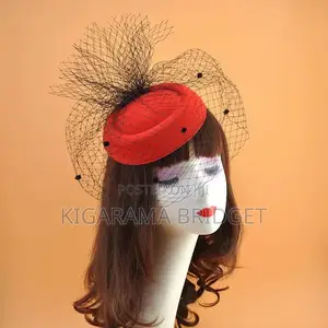 Red Fascinator