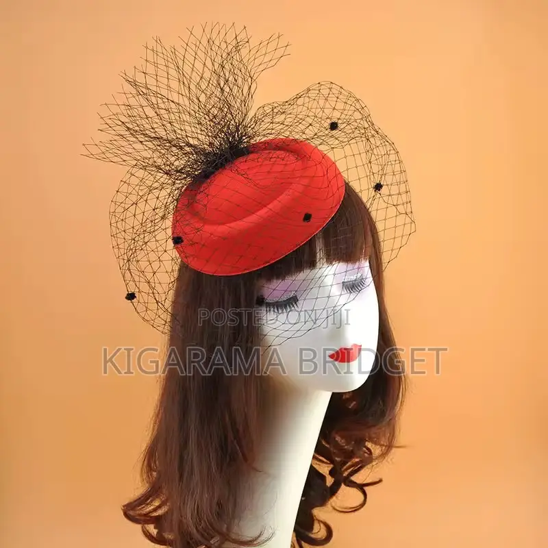 Red Fascinator