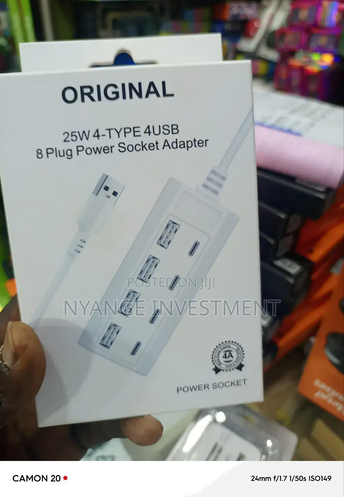 Power Socket Adaptor and Usb Hub.