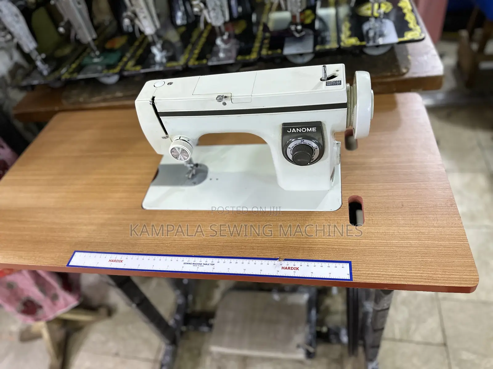 Janome Straight Sewing Machine With New Original Stand +