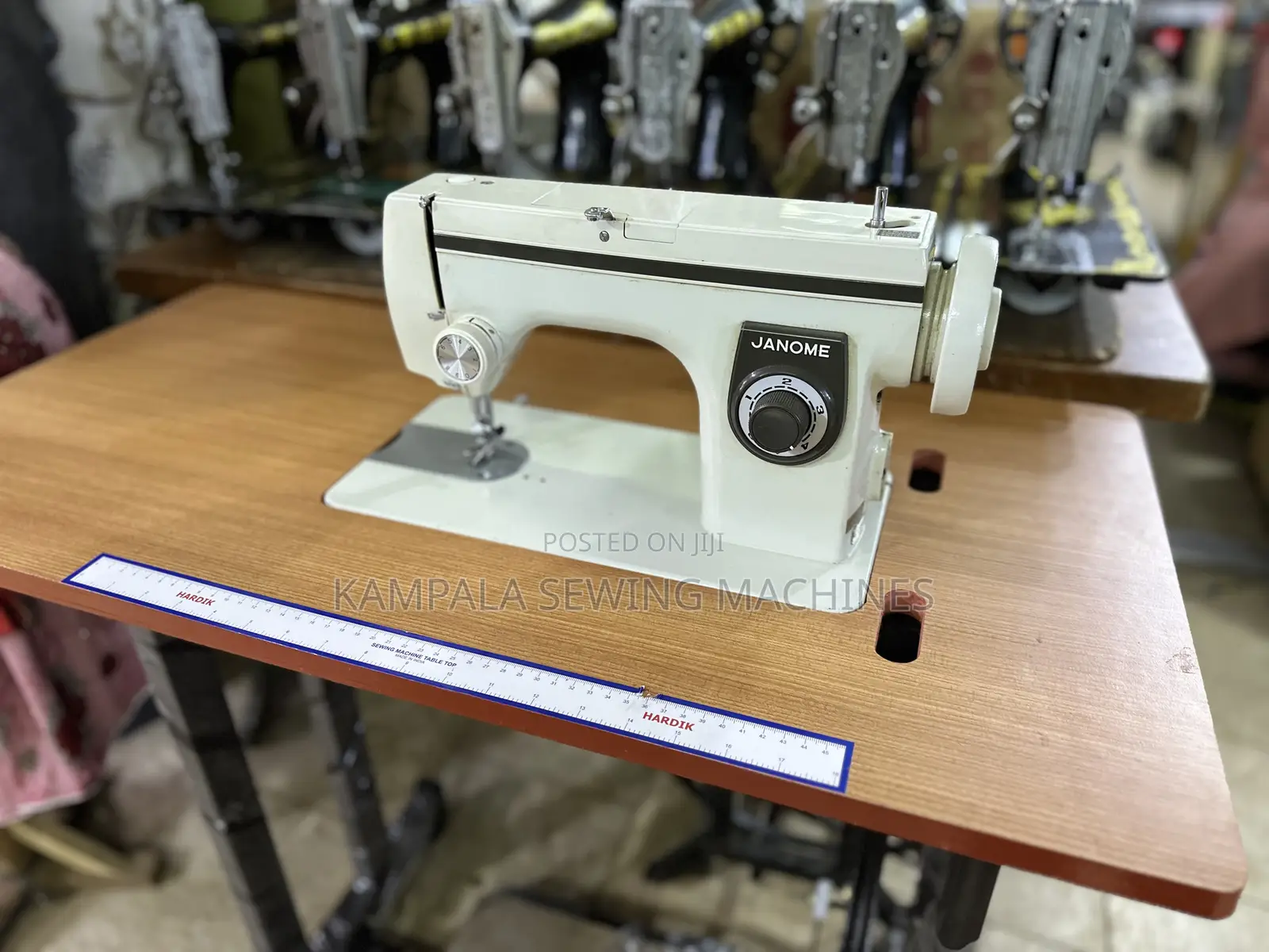 Janome Straight Sewing Machine With New Original Stand +