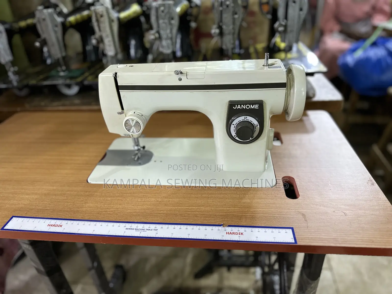 Janome Straight Sewing Machine With New Original Stand +