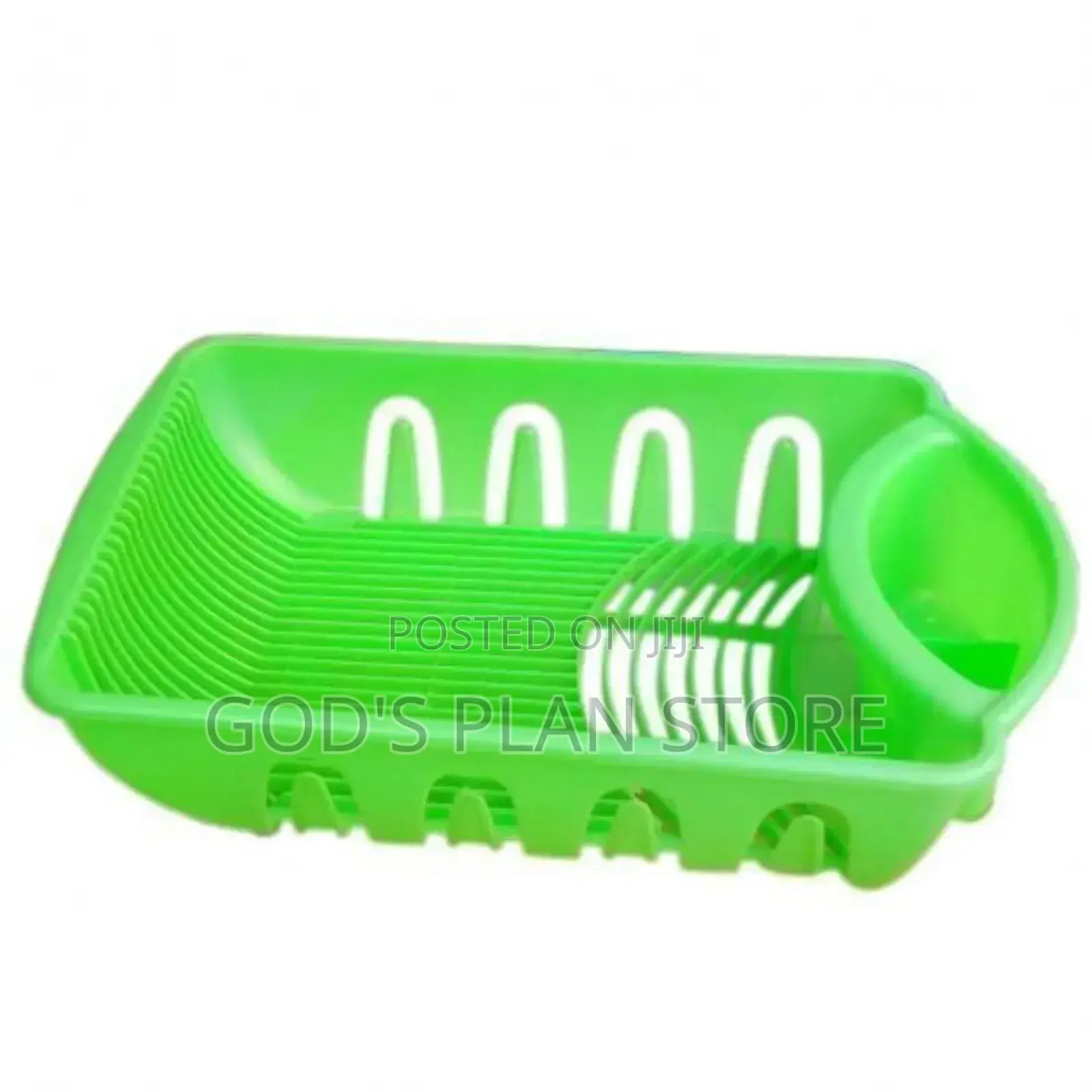 Plastic Kitchen Dish Rack Green