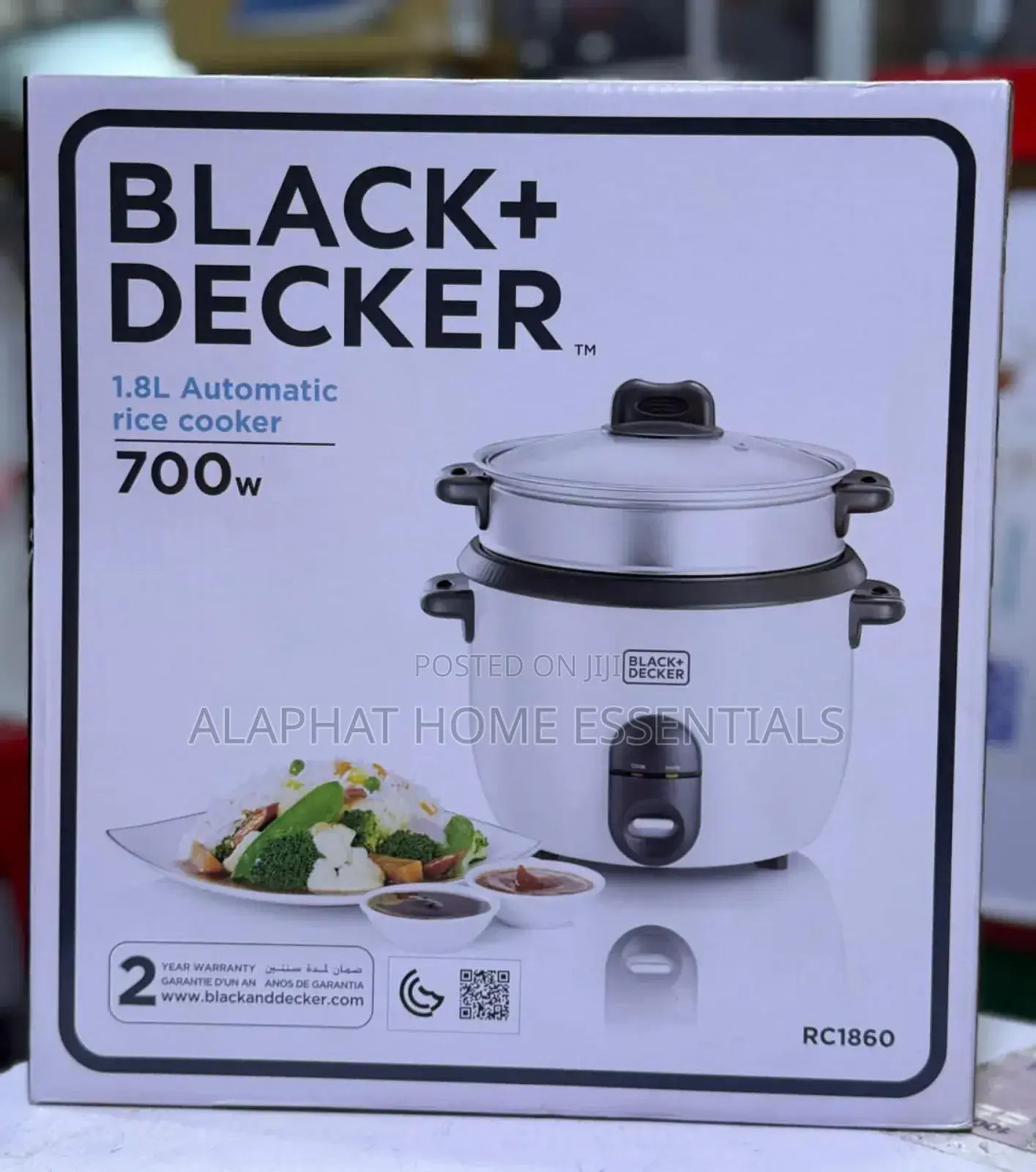 Black+Decker Automatic Rice Cooker 1.8ltrs 110