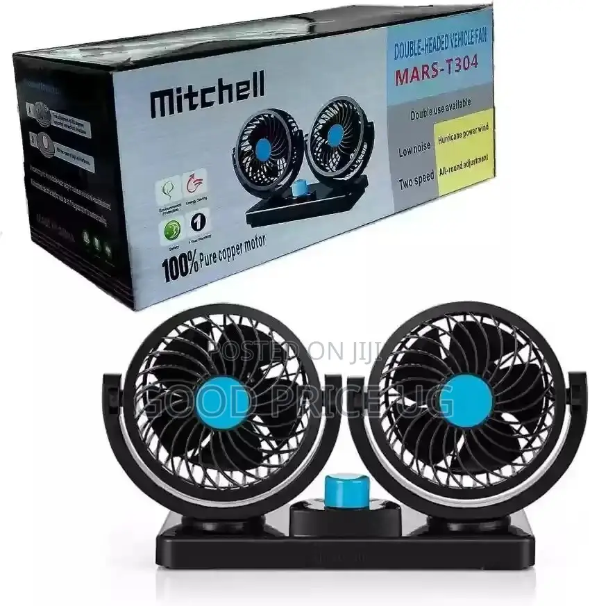 Mitchell Double Headed Vehicle Fan