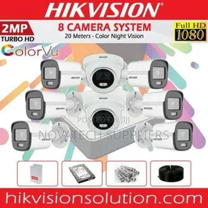 8 Channel Hik Vision CCTV Camera Indoor Outdoor Kit Rive