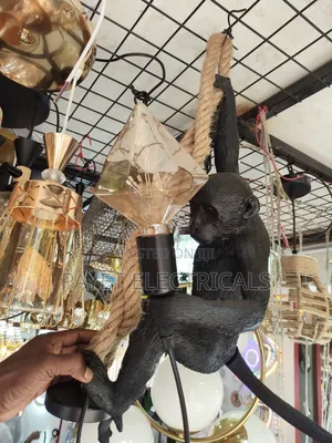 Black Monkey Pendant Lamp Holders