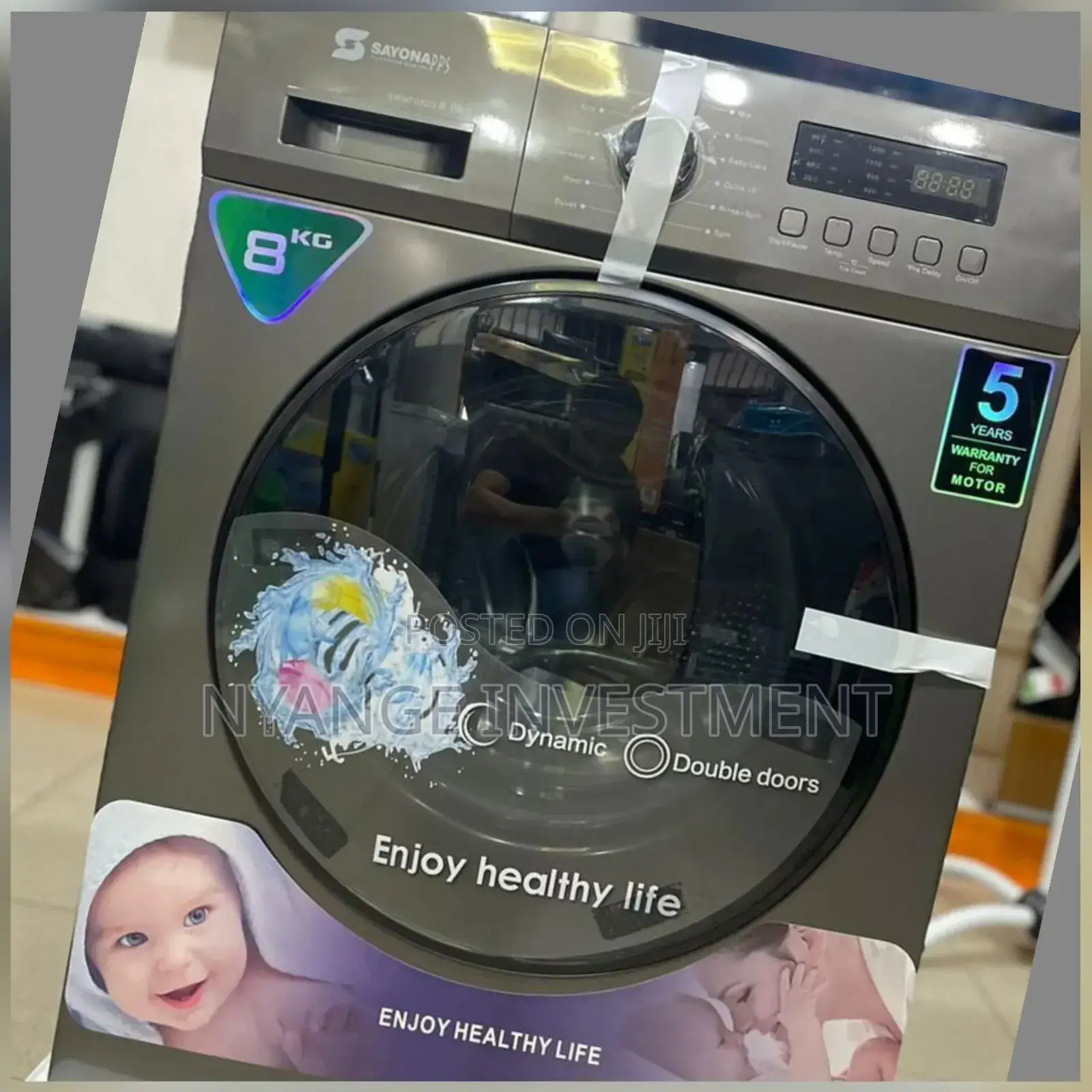 8 KGS Sayona Front Loader Washing Machine