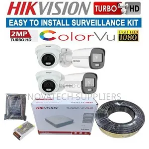 4 Channel Hik Vision 2mp CCTV Camera System Kit Loxl