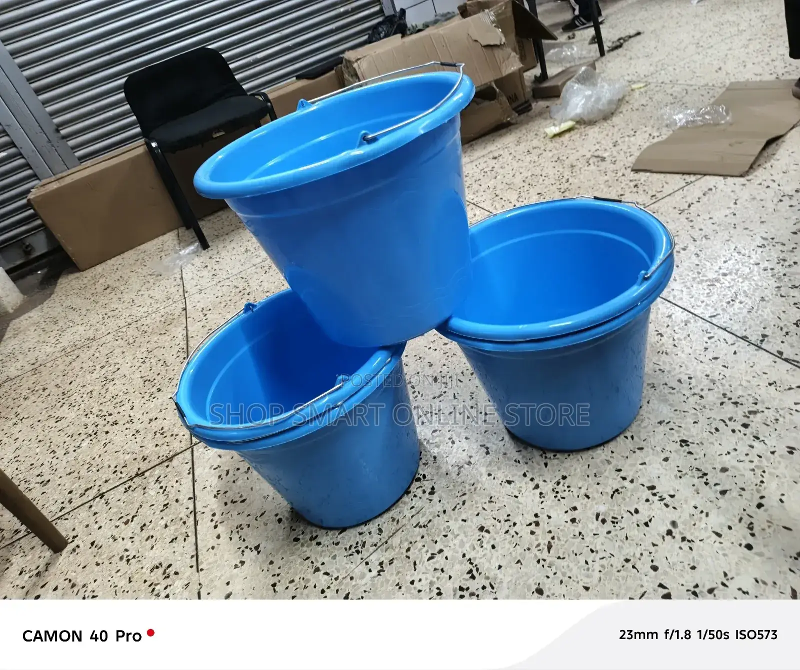 Plastic Buckets With Steel Handle