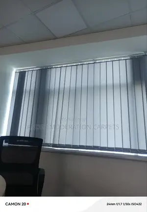 Ash Gray Office Blind Curtains