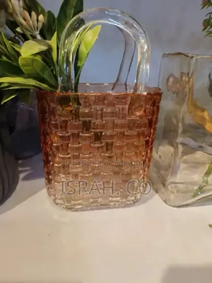 Purse Vase for Flowers Glass Bag