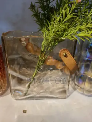 Purse Vase for Flowers Glass Bag