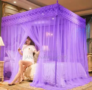 Purple 4 Stand Net With Poles