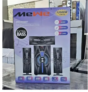 Mewe 3.1ch Extra Bass Speaker System With Bluetooth - Black