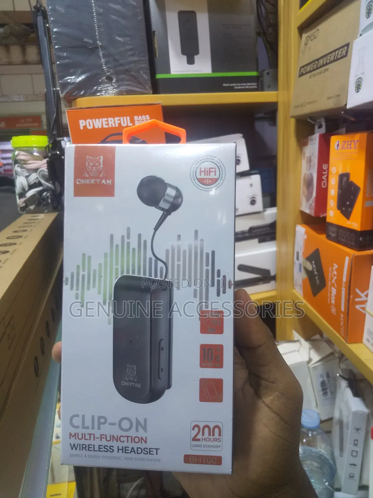 Clip-on Wireless Bluetooth Headset